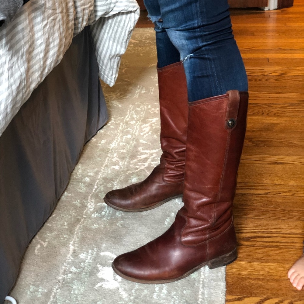 Frye “Melissa Button” riding boots